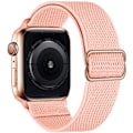 Miniatyrbilde 4 av 11: Nylonstropp for Apple Watch-reim 44 mm 40 mm 41 mm 45 mm Justerbar elastisk solo loop-beltearmbånd Apple Watch Series 7 6 se 5 4 3 Lemon 38mm - 40mm - 41mm