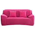 Miniatyrbild 11 av 11: Överdrag Enfärgat Sofföverdrag för Vardagsrum Elastiskt Hörnsofföverdrag Stolsöverdrag 1/2/3/4 Sits wine red 2-seater 145-185cm