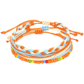 Miniatyrbilde 9 av 10: Armbåndsett i tre deler, amerikansk vestkyststil, skallvoksline, håndvevd 18-11/9-24/59-5