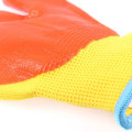 Miniatyrbilde 4 av 8: Hagehansker for barn, nitrilbelagte hagehansker for småbarn, for barn, små jenter, gutter, ungdom, håndarbeid, sklisikre, anti-stikk Orange 4-7 years 17cm