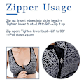 Miniatyrbillede 2 af 11: Yoga Trænings BH Åndbar Uden Bøjle Polstret Push Up Sports Top black 4XL