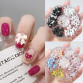 Miniatyrbillede 3 af 7: Neglepynt Blomst Sløjfe Aurora Patch Bjørn Rhinestone Perle Blandet Negle Dekorativ Diamant Pailletter New 7-grid mixed decorations 05