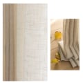 Miniatyrbild 3 av 7: Modern Japansk Stil Fönstergardin för Vardagsrum Sovrum Bomull Linne Gardiner Anpassad Glesväv Halvskuggande Ramie Draperier Gray W100xH200cm 1pc