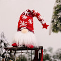 Miniatyrbild 1 av 10: Lysande Tomte Jul Ansiktslös Docka God Jul Hemdekoration Navidad Natal Gåva till Nyår 2023 Julklappar Short Red With battery and Led