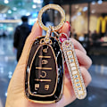 Pikkukuva 5 / 11: Uusi TPU-auton avaimen kotelo Chevrolet 2017-2019 Chevy Malibu Camaro Cruze Traverse Sonic Volt Bolt Equinox 3/4/5-painikkeiselle avaimelle Gray Case 5 Buttons
