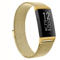 Miniatyrbillede 5 af 11: Magnetisk Milanese rem i metal til Fitbit Charge 4 3 udskiftningsarmbånd urrem til Fitbit Charge 3 SE rem mænd kvinder Gray Size S