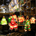 Pikkukuva 2 / 11: LED Joulu Imu Lamppu Lumimies Muoto Ikkuna Ikkunatarrat Riippuva Lamppu Loma Imu Joulu Koristevalo Bell [small]]
