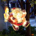 Miniatyrbilde 4 av 11: LED Vegghengende Sugekopplampe Julebutikk Vindusdekorasjonslampe Høytidsstemningslys Large Christmas tree