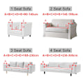 Miniatyrbillede 2 af 10: Strækbart sofabetræk til L-formet sofa hjørnesofa elastisk sofabetræk til sofabetræk til stue 1/2/3/4-personers nordisk WWT38 2Pillowcase 45x45cm
