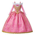 Pikkukuva 7 / 10: Prinsessa Ruusunen tyttöjen prinsessamekko lasten naamiaisasu cosplay Aurora ylellinen puku Halloween karnevaali verkkokangasvaatteet 3-4T (Tag 110) Aurora Set 1
