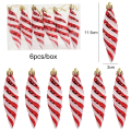 Miniatyrbilde 10 av 11: 6 stk. Jule Lollipop Candy Cane Anheng Juletre Hengende Kulepynt Juledekorasjoner til Hjemmet 2024 Nyttårsgave Set9