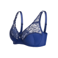 Miniatyrbild 4 av 4: Sexig Spets BH Kvinnor Blommig Bygel Bralette Plus Size Underkläder Tunn Dam Underkläder Femme Rygglös BH Push Up BH Beige 36/80C