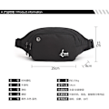 Miniatyrbillede 8 af 11: Messenger taske Pocket Sport Swagger Taske Polyamider og Nylon Rygsæk til Rejser Black Standard size