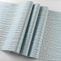 Miniatyrbilde 2 av 5: Moderne Enkel Ikke-vevd 3D Tapetrull Glitter Metallisk Stripe Tekstur Himmelsblå Flokk Stripe Tapet For Soverom Stue Lys Grå 4D Light Gray 4D
