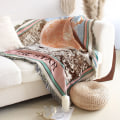 Miniatyrbillede 2 af 11: Afslappede Tæpper Tæppe Dekoration Sol Tæppe Tæppe Sofa Fritid Tæppe Enkelt Tapestry Sofa Tæppe Kastetæpper XT2022-4 130X150CM