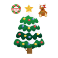 Miniatyrbild 10 av 11: Jul Tomte Fönsterdekaler Väggdekorationer Julhänge God Jul För Heminredning Nyårsdekaler plum