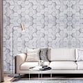 Miniatyrbild 2 av 4: 3D Modern Hexagonal PVC Självhäftande Tapet Heminredning, 10m