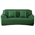 Miniatyrbild 1 av 11: Överdrag Enfärgat Sofföverdrag för Vardagsrum Elastiskt Hörnsofföverdrag Stolsöverdrag 1/2/3/4 Sits dark green 2-seater 145-185cm