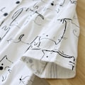 Miniatyrbild 3 av 5: Pencil Cat! Nya sommarpyjamasar för damer, tvådelad, stor storlek, kortärmad, shorts, tunn, 100% bomull, serietidningsmönster, lös passform, hemmakläder Like the picture L