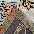 Miniatyrbild 5 av 5: 2023 Graffiti Utomhusfilt Sofföverdrag Camping Toffsar Mattor Dekoration för Hem Dammskydd Luftkonditioneringsfiltar för Säng Graffiti 90x210cm