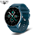 Miniatyrbild 5 av 5: Smartklocka Dam Full Touch Skärm Sport Fitnessklocka IP67 vattentät Bluetooth För Android iOS Smartklocka Kvinna Silicone black