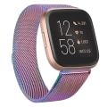 Miniatyrbillede 3 af 7: Metalrem til Fitbit Versa 2 Lite Sense-armbånd til Fitbit Versa 3-armbånd Milanese udskiftningsarmbånd urrem Silver for Versa Lite