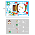 Miniatyrbild 1 av 11: Jul Glasdekaler Heminredning Ornament Jul Snöflinga Jultomte Dörr Butiksfönster Dekal Nyår Juldekoration 20