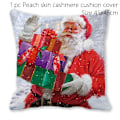 Miniatyrbild 1 av 11: Jultomten Jul Dörrmatta Kuddfodral Juldekorationer för Hemmet 2023 Navidad Ornament Julgransprydnader Nyårspresenter Pillowcase - 011