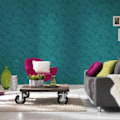 Miniatyrbillede 2 af 4: AS Creation Teal Tapet