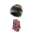 Miniatyrbild 4 av 5: Ull Tie-Dye Handskar Mössa Tvådelad Varm Gradient Stickad Öronlapps Mössa Set Red tie-dye suit