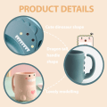 Miniatyrbilde 3 av 8: Baby Barn Servise Produkter Matesett Tegneserie Tallerkener Barnefat Barn Trening Spise Mat Skål Skje Gaffel Green-6Pcs Set