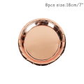 Miniatyrbillede 6 af 11: Rose Gold Party Engangsservice Tallerken Nummer Ballon Pige Fødselsdagsfest Bryllupsdekoration Voksen Fejring Baby Shower Dekoration 1pc