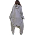 Pikkukuva 2 / 2: Harmaat delfiini-pyjamat aikuisille, eläinaiheinen cosplay-asu Gray X-Large