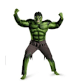 Miniatyrbild 1 av 3: Nya Hulk-dräkter för barn/ Maskerad/Halloween Karneval Party Cosplay Pojke Barn Kläder Dekorationer Tillbehör Green M