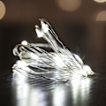 Miniatyrbillede 5 af 11: 3 STK Stjerneklart Romantisk LED Gardinlys til Juletræ/gave/Hjem/Guirlande/Dekoration Multicolor 1M-3PCS