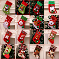 Miniatyrbild 2 av 11: Juldekorationer Jultomte Små Strumpor Julgranshänge Julstrumpor Presentpåse Julväska Snowflake socks (Snowman style)