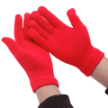 Miniatyrbillede 2 af 9: 1 par magiske handsker til piger og drenge, fuld finger, strækbare, strikkede, varme vinterhandsker, blandede farver, strikkede handsker, 2 modeller child Ghost Claw