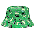 Miniatyrbillede 1 af 10: Pickle Rick Bomuld Ny Bucket Hat Rick Fiskehat US Anime Bomuldstryk Fisker Bob Hat Sol Fiske Boonie Hat 02 56-59cm