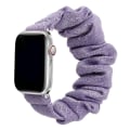 Miniatyrbillede 9 af 11: Scrunchie rem til Apple Watch rem 44mm 40mm iWatch 42/38mm Elastisk Nylon Solo Loop smart armbånd applewatch serie 5 43 SE 6 Butterfly blue 38mm or 40mm