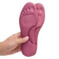 Miniatyrbillede 1 af 6: Selvopvarmende termiske indlægssåler til fødder, varme memory foam svangstøtte indlægssåler til kvinder, vintersportssko, selvopvarmende skopuder Red EU37-38
