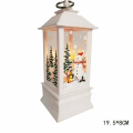 Miniatyrbilde 2 av 6: LED Flamme Vindlykter Klassisk Julehest Lampe Dekor Nyttårs Ornamenter Ferie Navidad Juletre Anheng Lys Like the picture 19.5CM