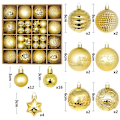 Miniatyrbild 1 av 11: Julgranskulor 42/44 st 6 cm Stora Julkulor Flerfärgade Kuldekorationer Julgransprydnader Set för Hemfest 44pcs6 As picture
