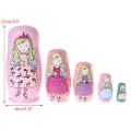 Miniatyrbilde 7 av 11: Russiske Matrjosjkadukker i Tre, Leker for Barn, Julepynt til Hjemmet, Romdekorasjon, Halloween Ønskegave 1 SET5