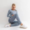 Pikkukuva 2 / 11: Joogahousut Push Up Leggingsit Naiset Kuntosali Urheilu Fitness Jooga Leggingsit Long Sleeve Suit1 M