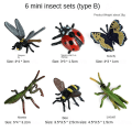 Miniatyrbillede 5 af 10: Mini Ocean Tropisk Fisk Model Sæt Simulation Solid Klovnfisk Fe Fisk Rævefisk Børns Undervisningslegetøj KZ mini frog model (6 sets)