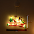 Miniatyrbilde 1 av 11: LED Julelyskaster Snømann Form Vindu Vindusklistremerker Hengende Lampe Julelyskaster Juledekorasjonslys MarryChristmas [small size]]