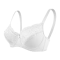 Miniatyrbillede 1 af 5: Fransk Justerbar Undertøj Lille Bryst Saml Tynd Bøjle Blonde Dame BH White 34/75C