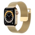 Pikkukuva 10 / 11: Ranneke Apple Watch -rannekkeelle 44mm 40mm 38mm 42mm 44 mm Lisätarvike Magneettinen lenkki Metallinen älykellon rannekoru iWatch sarja 3 4 5 6 se series 4 gold 42mm or 44mm