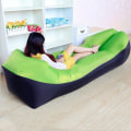 Miniatyrbilde 3 av 7: Lazy Lay Bag Høy Kvalitet Rask Oppblåsbar Lazy Sofa Lounger Luftsofa Unicorn Saccosekk Stol Utendørs Strand Lounger Red M