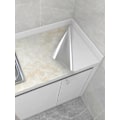 Miniatyrbillede 3 af 5: Grå/Hvid/Sort Blank Marmor Papir Granit Vandtæt Tapet Selvklæbende Tapet sort 40*300 black 40*300